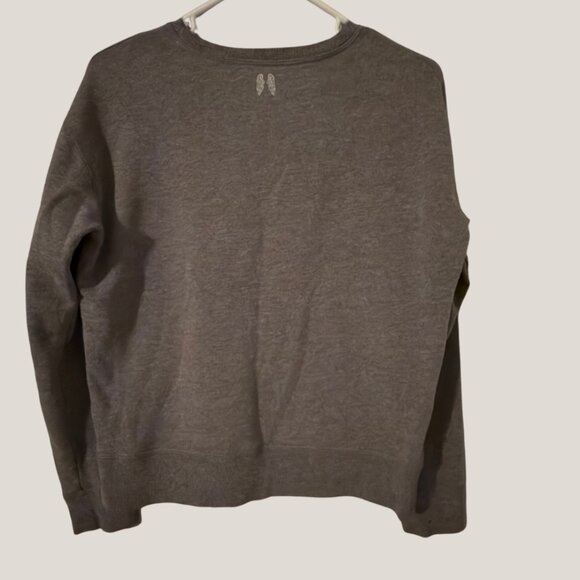 Victoria's Secret Gray “Check It Twice” Holiday Sweatshirt - Picture 2 of 5